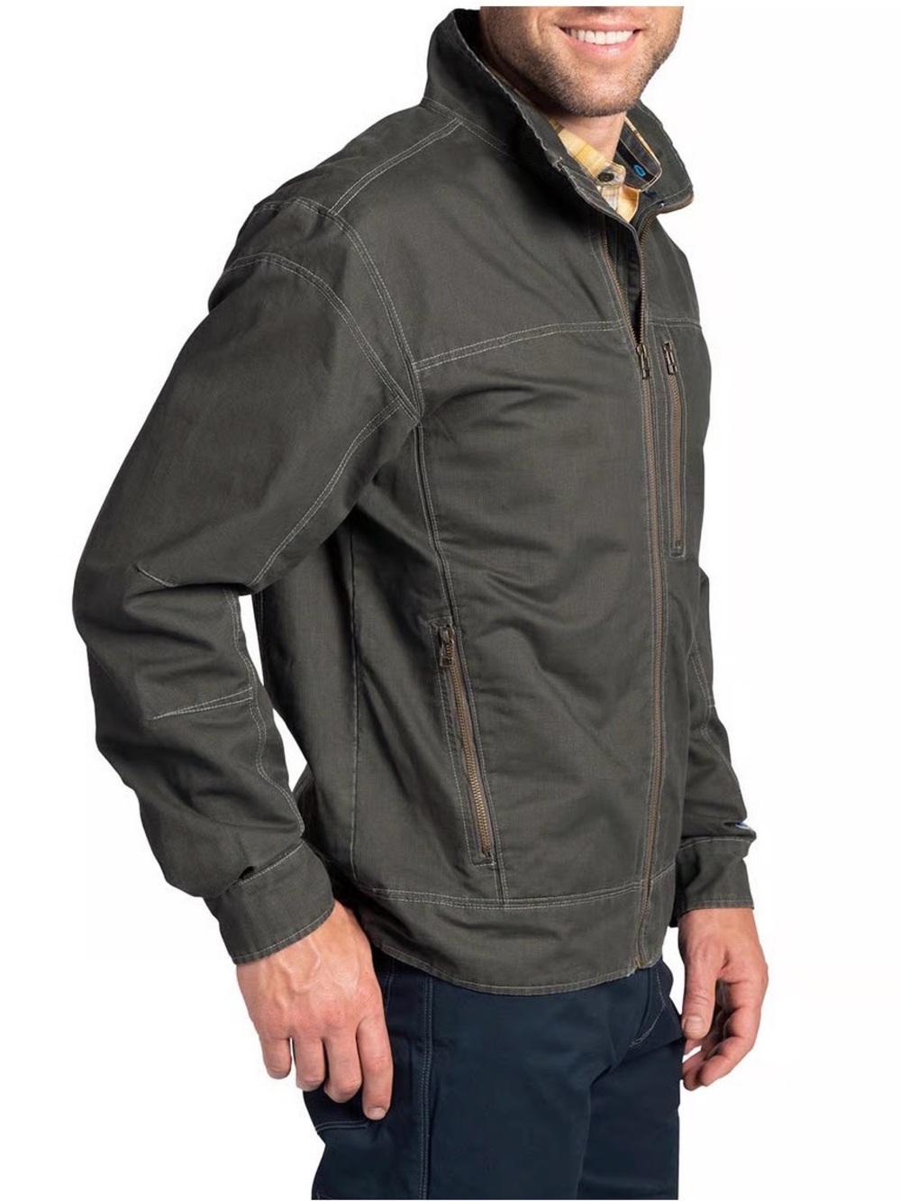Kuhl Men's Olive Green Lightweight Zip Jacket